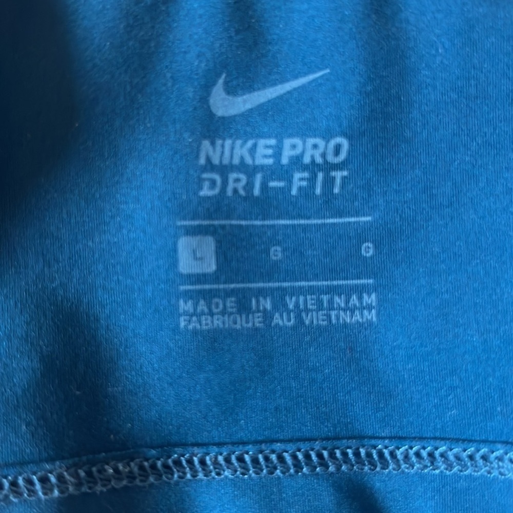 Nike Women's Pro Dri-FIT Printed Cross-Back Cropped Tank Top Sz Large - Picture 7 of 9